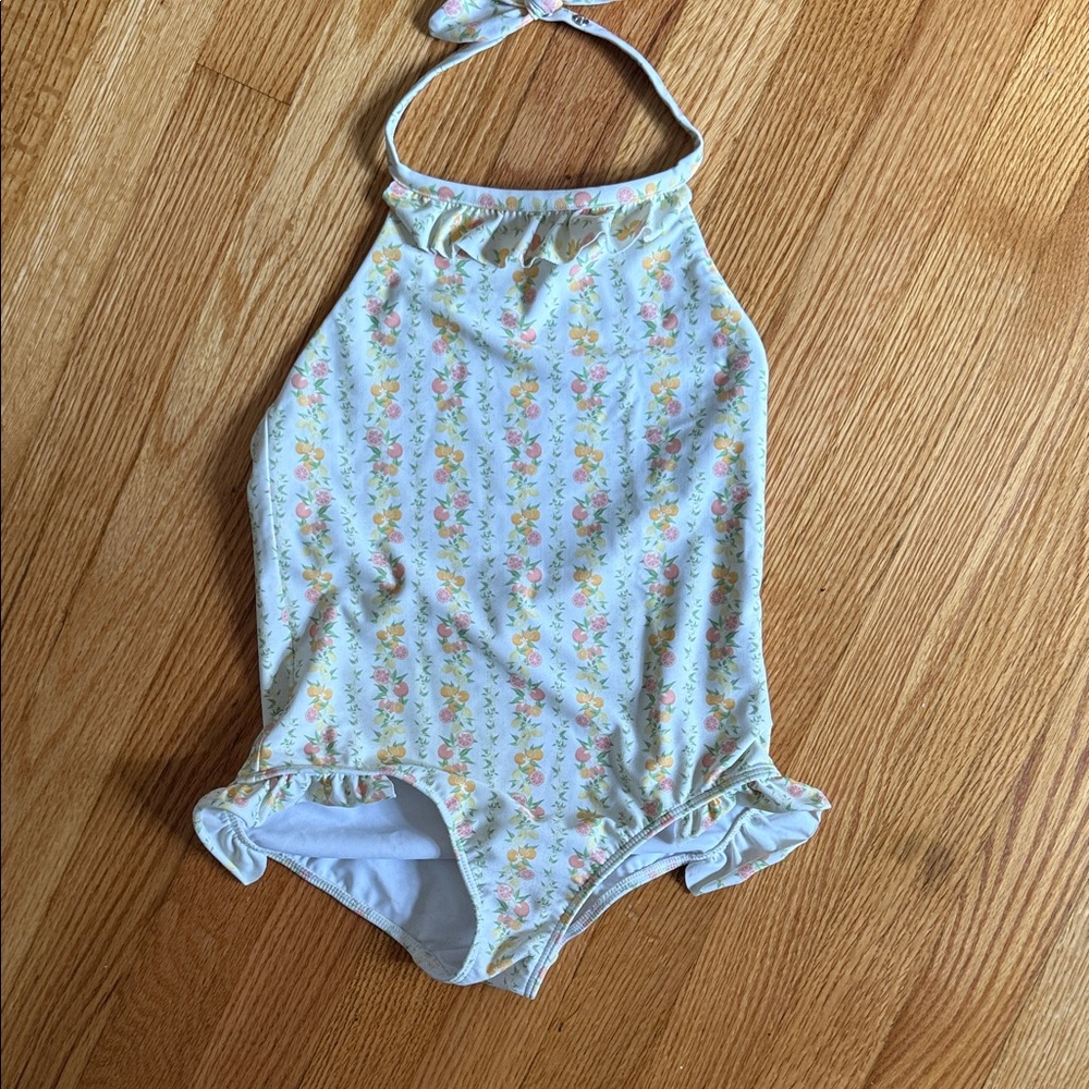 Floral Halter Neck Swimsuit - Minnow